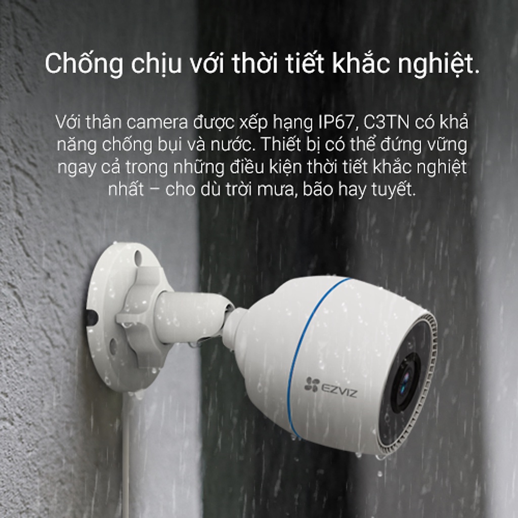 Ảnh Camera ip wifi ngoài trời EZVIZ c3tn 2m color h3c WiFi 2MP 1080P có mic và màu ban đêm 3