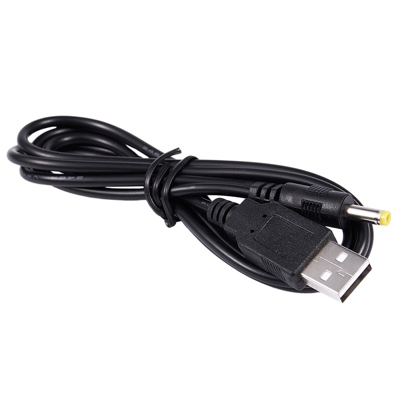 Cáp nguồn USB 2.0 A Male sang DC 4.0mm x 1.7mm 3Ft Đen