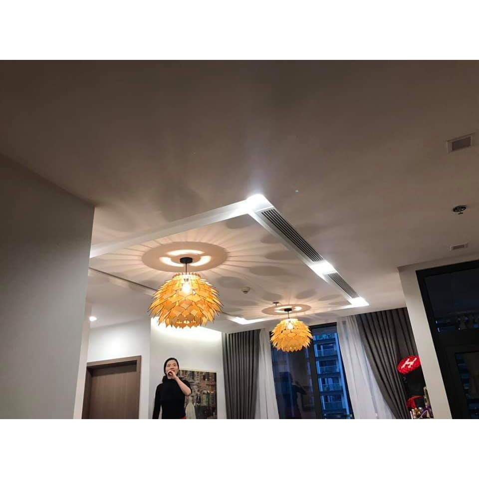 Đèn trang trí decor hoa sứ thả trần
