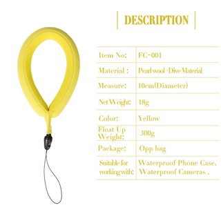 [Redpepper] Chống thấm Waterproof Floating Wristband Digital Camera Buoyancy Bracelet Yellow Buoyancy Wrist Strap Universal For Waterproof / Diving Phone Case Cover
