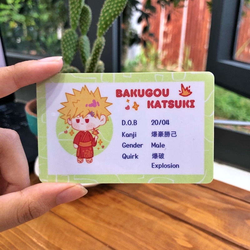 ID Card MHA PVC Cảrd Thẻ nhựa nhân vật MHA Shopee Việt Nam