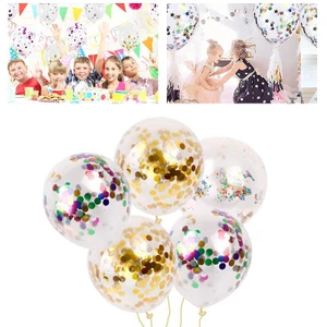 Mới 12 Inch Ngẫu Nhiên Confetti Bóng Cao Su Heli Cho Sinh Nhật Cưới Khiêu Vũ Trang Trí Tiệc Trẻ Em Bé