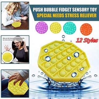 Đồ chơi Fidget giác quan Foxmind Pop Bubble vui nhộn dành cho trẻ em Cung cấp lợi ích giáo dục giảm căng thẳng và