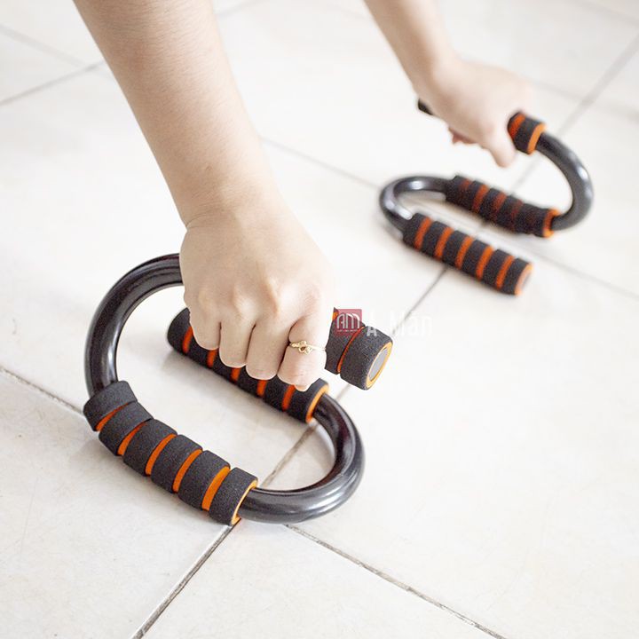 Ảnh Dụng Cụ Chống Đẩy Cầm Tay – Dụng Cụ Hít Đất Thép Cứng Cầm Tay Cao Cấp Hãng Amalife – mi01 (Đường Kính Khung 22MM) 2