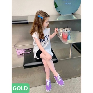 S128-[tomnaukids] Set áo thun xẻ tà NORT quần leggin bé gái vải cotton xịn mịn - Size 9-40Kg