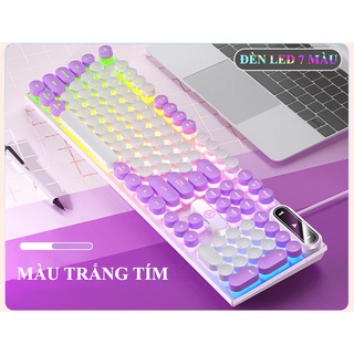 Bàn phím giả cơ gaming YINDIAO K600 Nút tròn, Led đa màu, Keycaps cực đẹp - Phụ Kiện Nhất Tín