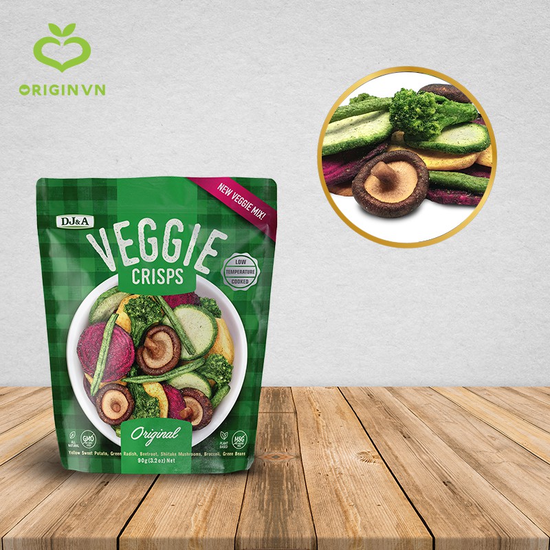 Ảnh Rau củ sấy giòn vị truyền thống DJ&A 90g - Tốt cho sức khỏe - Ăn vặt văn phòng bổ sung chất xơ - Nhập khẩu Úc chính hãng 4