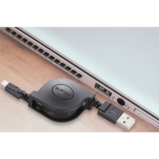 Cáp Cuộn MicroUSB 70cm (Đảo) KASHIMURA AJ-516 Chính Hãng