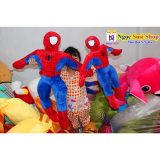Thú Bông Hình Người Nhện Khổ Vải 60cm - Hàng Cao Cấp Lông Nhung Mịn - Giá Sốc