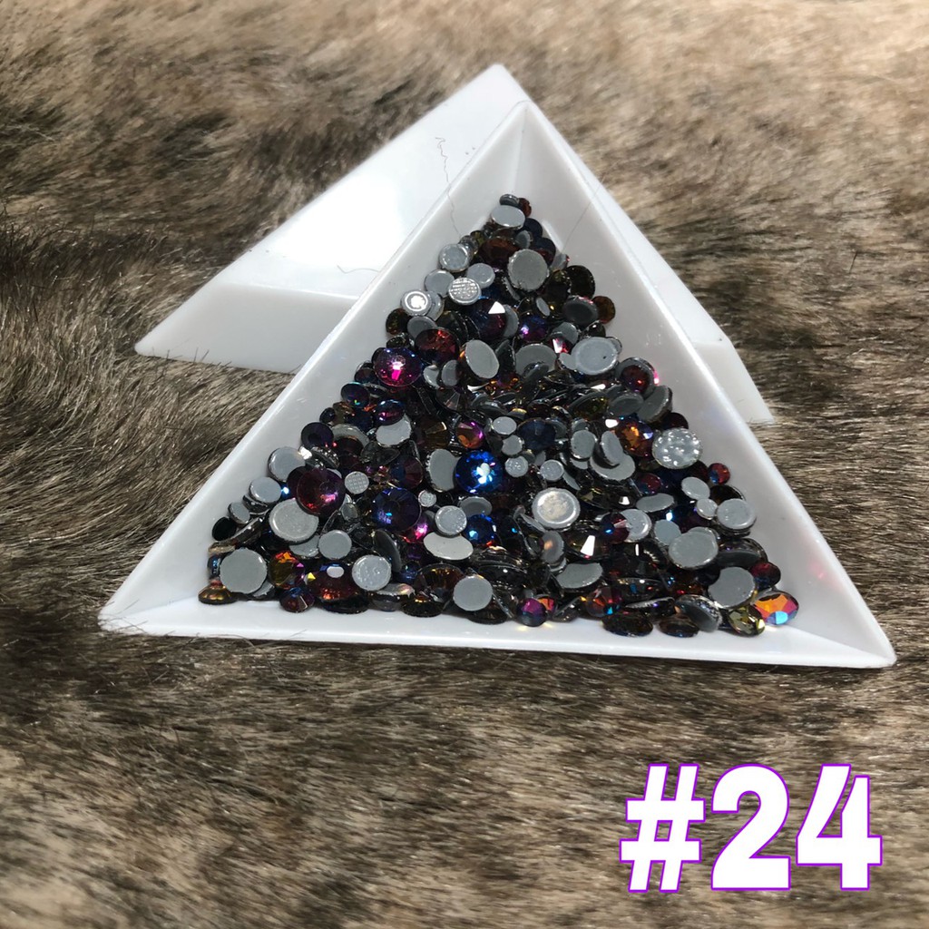 Đá Túi (1440 viên) SWAROVSKI Chân Lưới Đính Móng - Đá Nail Mix Size Siêu Bền Siêu Sáng Cam Kết Không Bong Chân