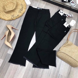 Hàng qc-quần đen óng loe ✅✅✅ chất jean thun