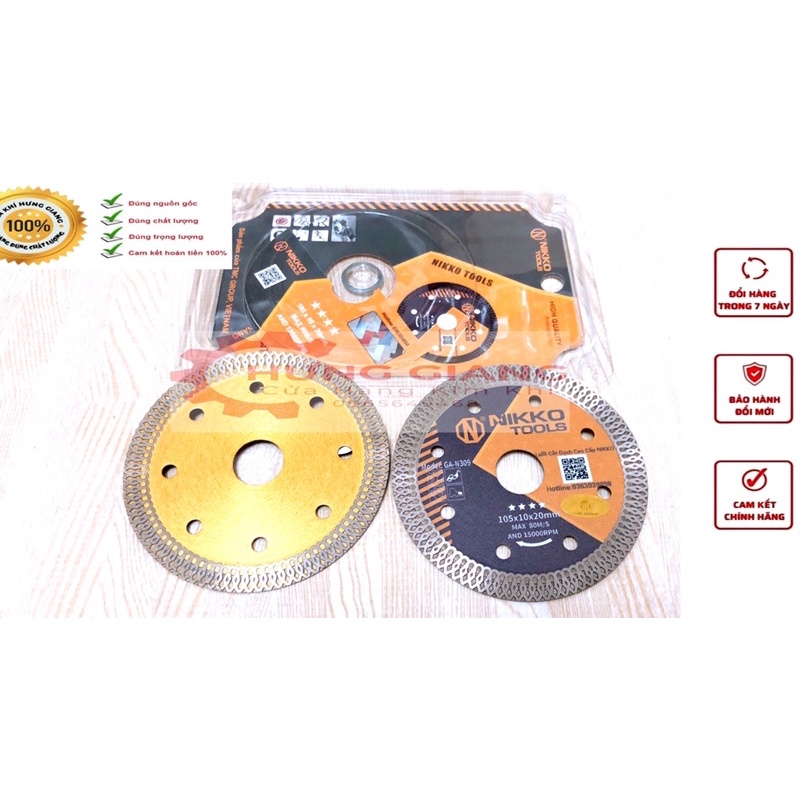Lưỡi Cắt Gạch Đa Năng NIKKO Chuyên Cắt Đá, Gạch Men, Marble Lưỡi Cắt Chính Xác An Toàn