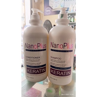 Cặp Dầu Gội Xả Siêu Thơm Siêu Mượt Tóc Nano PLus Collagen 2000ml