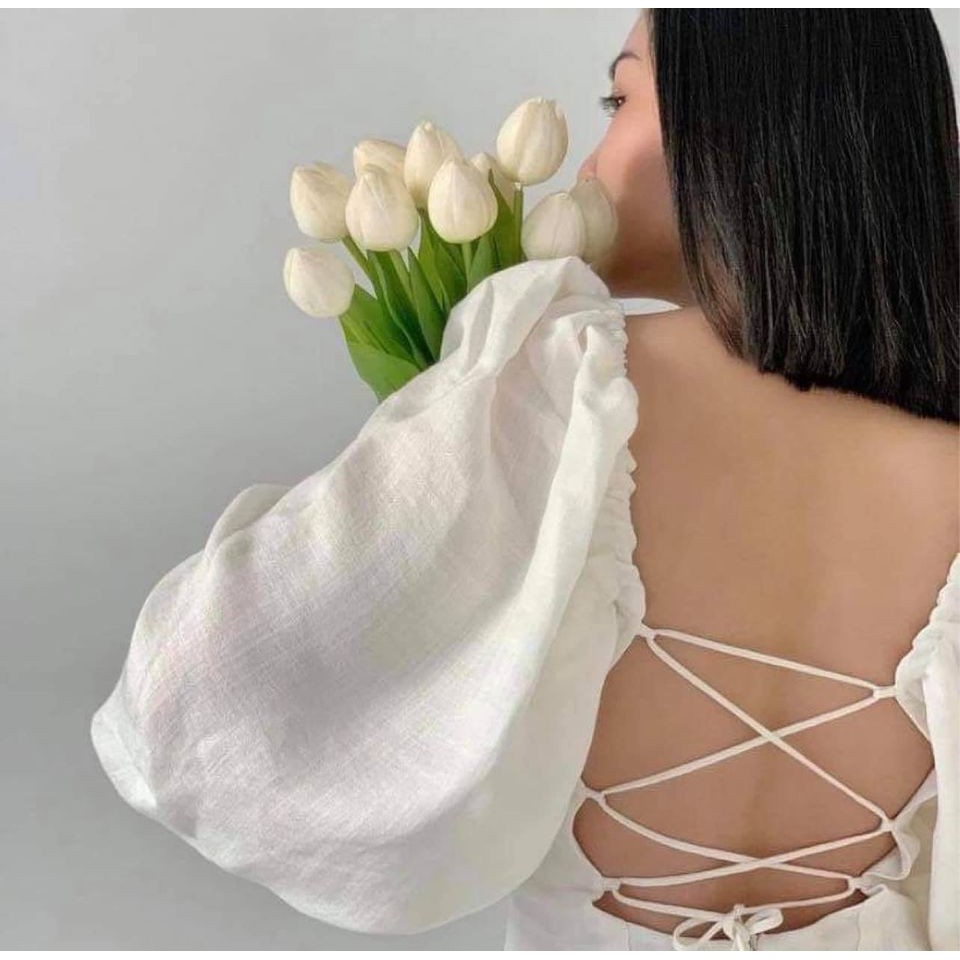 ĐẦM LIEN THUN TRẮNG ĐEN - LYLY MINI DRESS