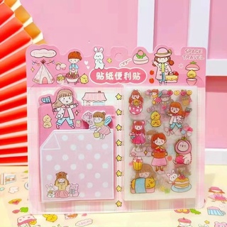Sticker kèm giấy nhớ