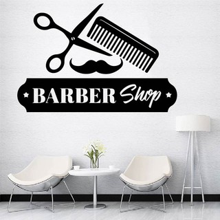 Decal Trang trí Barber, Salon cắt tóc, thu hút khách hàng, tạo điểm nhấn cho tiệm P6