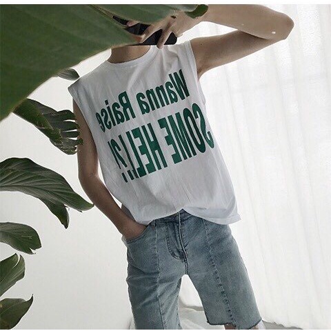Áo thun Tanktop SOME HELL Localbrand ICVCVNI Unisex Cotton