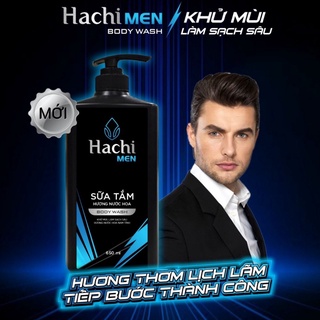 Sữa tắm nam hương nước hoa BODY WASH Hachi Men khử mùi làm sạch sâu 650ml