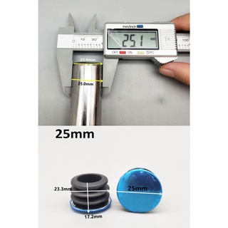 Mũ ống tròn màu đen Đầu ống Mũ trống Chèn cắm Nội thất Lỗ chân Bao 16mm ~ 50mm