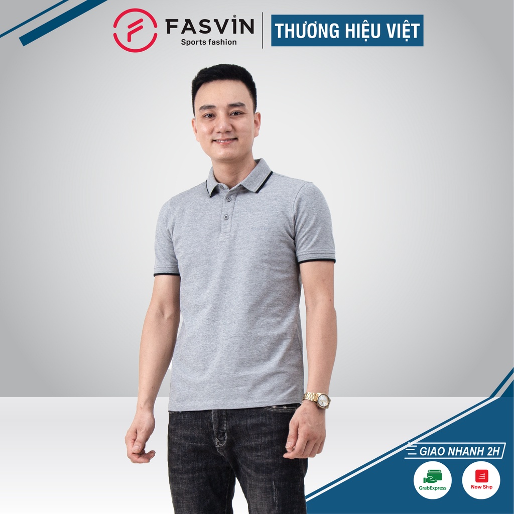 Áo polo nam Fasvin PL20235.HN chất vải cotton mềm mát lịch sự tiện dụng