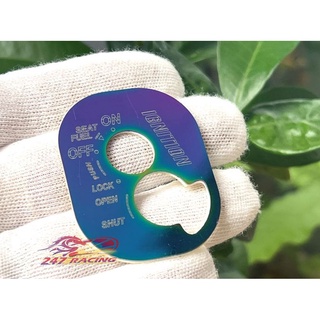 Tem INOX xi 7 màu Titan dán Ổ Khóa Wave RS Blade S110