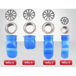 Bịt cống silicon chặn mùi hôi cống, bộ nắp phễu thoát sàn chống trào ngược ngăn côn trùng khử mùi 88146
