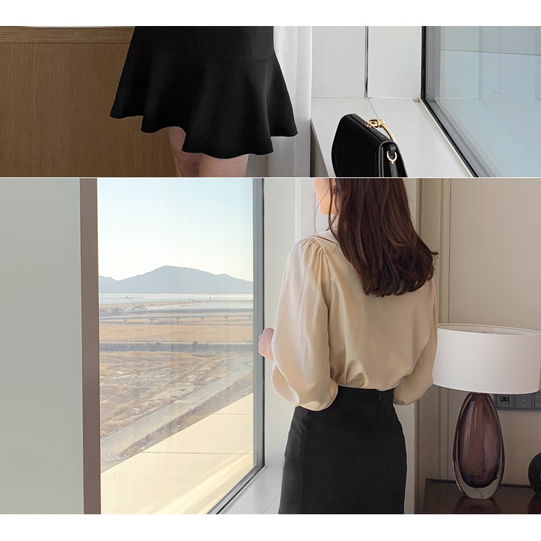 🌱Nhiều size (S-5xl)🌱 Chân váy đuôi cá lưng cao màu đen vải đẹp|| Chân váy công sở thanh lịch có bigsize