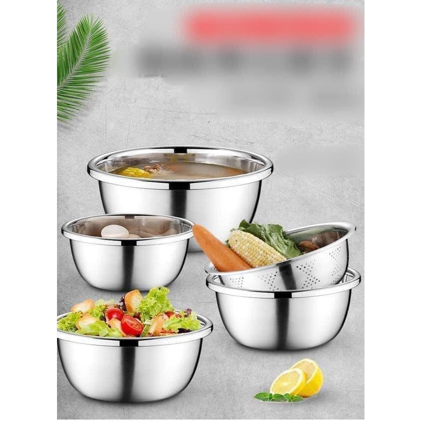 Bộ Rổ Inox 5 Món | Shopee Việt Nam