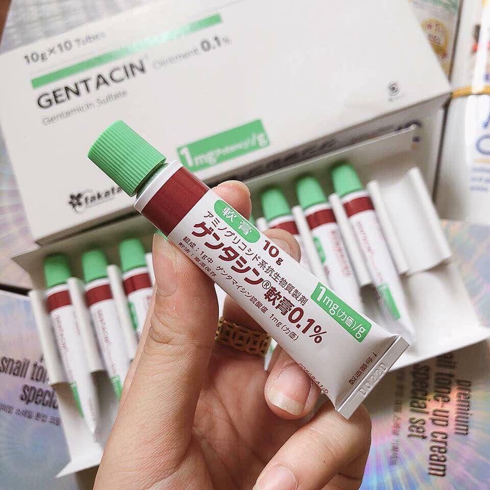 [ hộp 10 tuýp ] Kem Sẹo Gentacin Của Nhật Bản 10gr