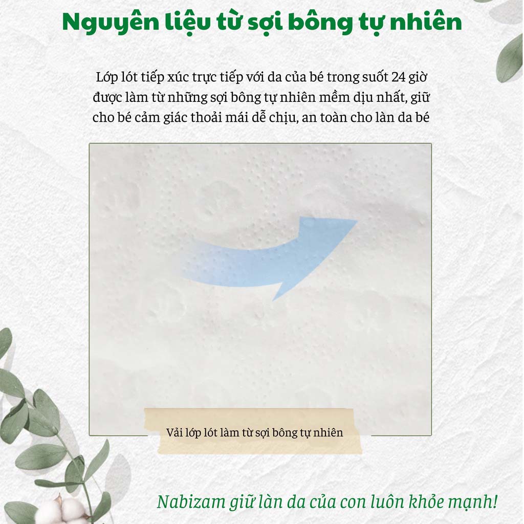 Ảnh Set 2 Miếng Tã/Bỉm Quần NABIZAM Ultra Thin Mỏng Vượt Trội, Chống Tràn Size M32/L30/XL26/2XL22/3XL20 Cho Bé 6-25kg 3