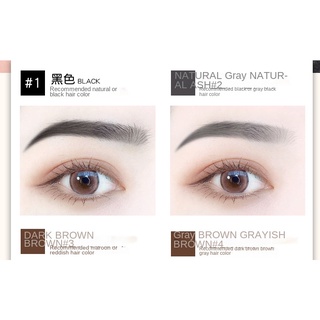 【 Alienbenson 】Bút Chì Kẻ Lông Mày Hai Đầu Hình Tam Giác Màu Vàng Siêu Mỏng Chống Thấm Nước Và Mồ Hôi Lâu Trôi Không Bị Nhòe