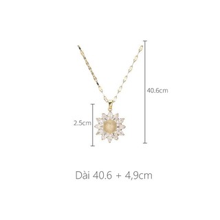 Dây chuyền titan hoa mặt trời BHDC241 Trang sức Bé Heo