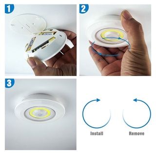 3w Cob Siêu Sáng Dưới Tủ Đèn LED Có Thể Điều Chỉnh Độ Sáng Không Dây Điều Khiển Từ Xa Đèn Tường Tủ Quần Áo Đêm Nhà Phòng Ngủ Đèn Tủ