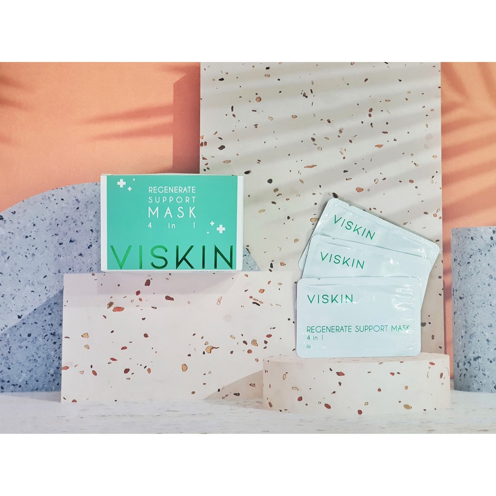 Ảnh Combo 3 gói Mặt nạ sủi bọt VISKIN thải độc, hỗ trợ phục hồi da 4 trong 1 - 3 gói x 2g [CHÍNH HÃNG] 2