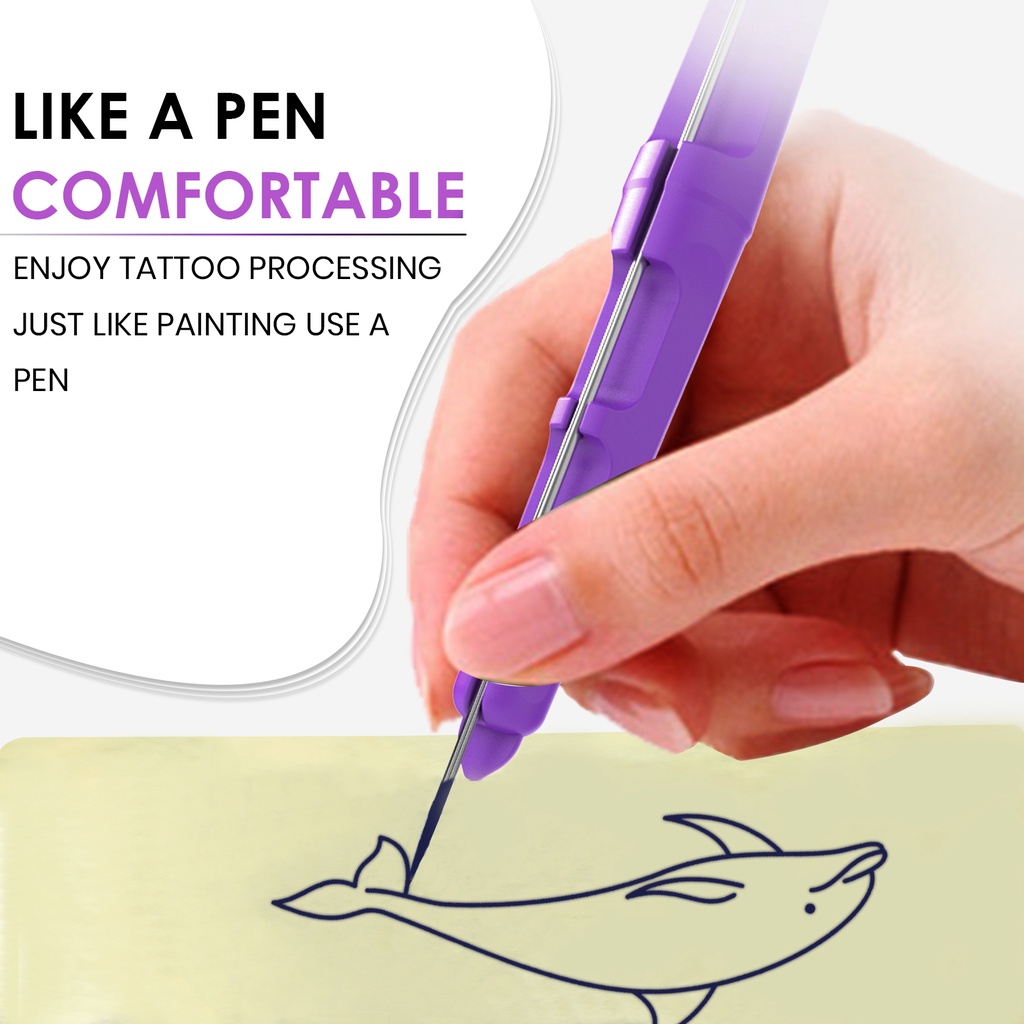Bộ dụng cụ xăm Poke & Stick thủ công gồm bút cầm tay và bộ hình xăm