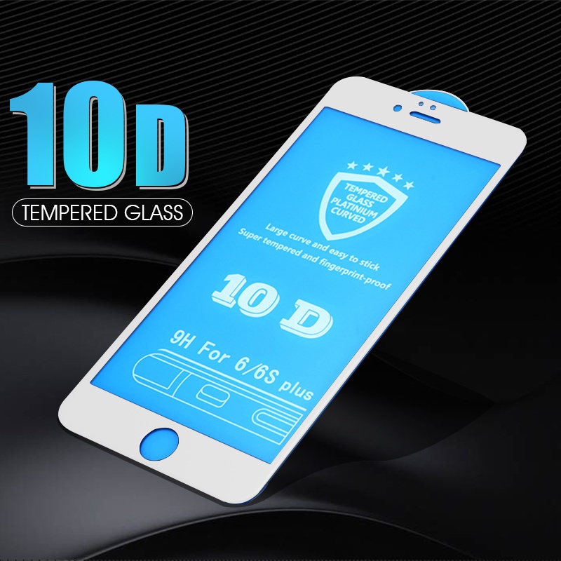 Kính Cường Lực 10D Bảo Vệ Toàn Màn Hình Cho iPhone 11 12 13 Pro Max 6 7 8P X XS XR