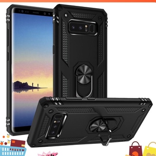 Ốp điện thoại chống sốc 2 lớp có nhẫn đỡ xem video phong cách Iron Man cho Samsung Note 8 9 10 Lite Plus 20 Ultra