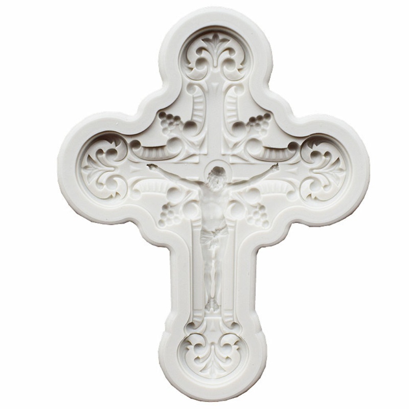 Khuôn Silicone Hình Thánh Giá Làm Mặt Dây Chuyền Diy