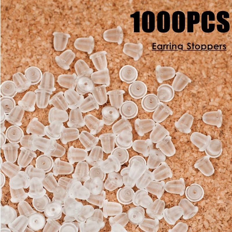 Set 1000 Bông Tai Bằng Silicon Mềm