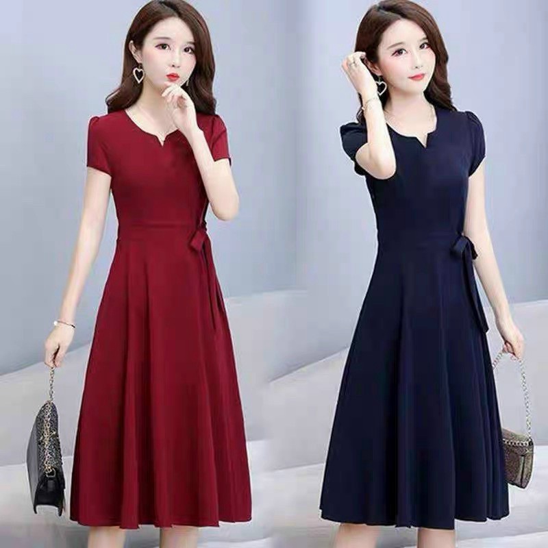(HCM) Đầm xoè thắt eo siêu xinh xắn thời trang tinh tế hot , tôn dáng siêu đẹp cho các nàng HIYU STORE