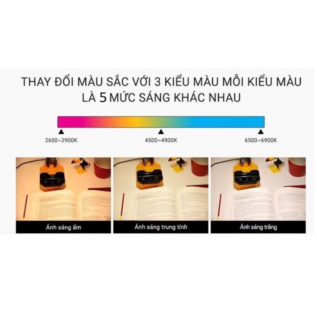 Ảnh Đèn bàn cảm ứng 6W LED Rạng Đông RL-21.LED Thay đổi ánh sáng, 5 mức sáng 2
