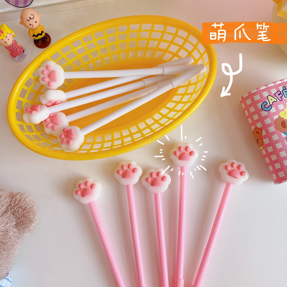 Bút Bi Hình Bàn Chân Mèo Siêu Đáng Yêu 0.5mm