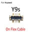 2 Chiếc Nội Tuyến FPC Pin Kết Nối Liên Hệ Giá Đỡ Cho HuaWei Y5p Y6p Y7p Y8p Y7a Y9a Y6s Y8s Y9s Trên Bo Mạch Chủ Cáp Mềm Thay Thế Các Bộ Phận