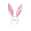 YOI Thỏ Tai Đầu Thỏ Tai Băng Đô Quấn Tóc Rửa Mặt Thỏ Cosplay Satin HairHoop