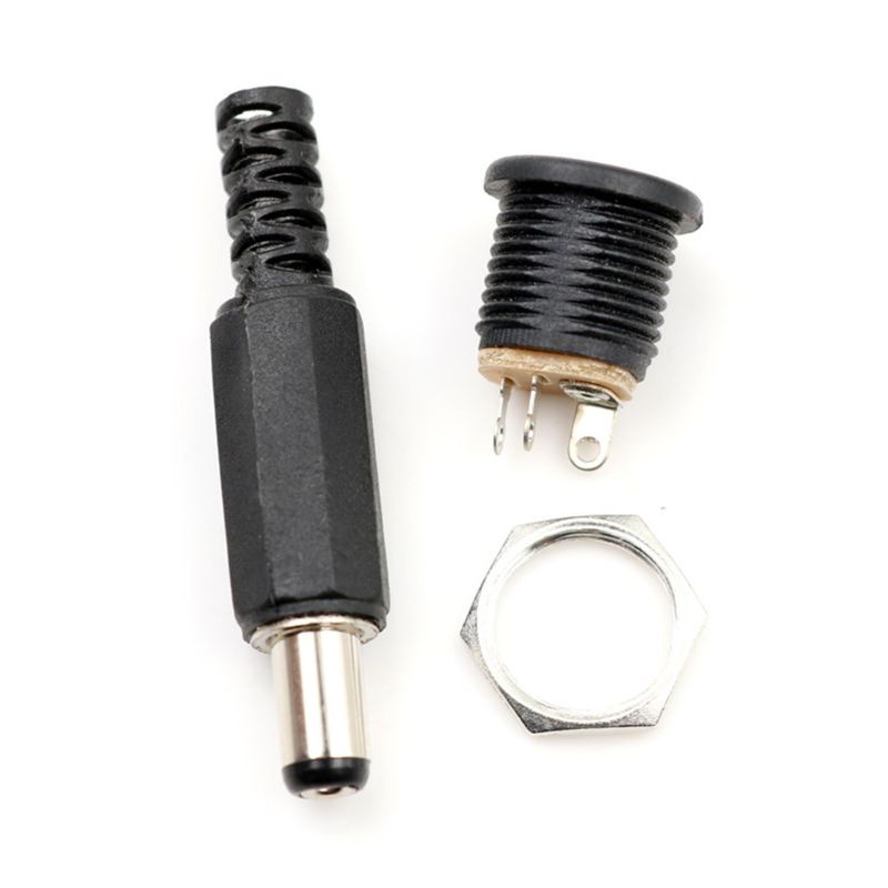 Pealike 15 Chiếc Cho DC Cắm Điện 5 5x2 1 Mm Cho DC Cắm 5 5-2 1 Loại Dây Tiêu Chuẩn Chiều Dài 9 Mm Cho DC Nam Cắm Điện Suppl