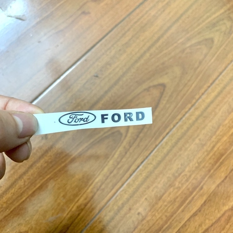 [FORD] Miếng decal dán trang trí xe ô tô đẹp, tem kim loại chìm in logo hãng xe Ford Focus, Everest, Ecosport, Ranger