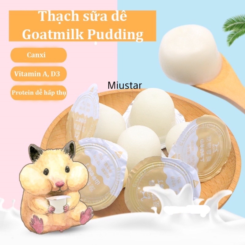 THẠCH SỮA DÊ PUDDING DÀNH CHO CHÓ MÈO - TREAT THƯỞNG 15G | Shopee Việt Nam