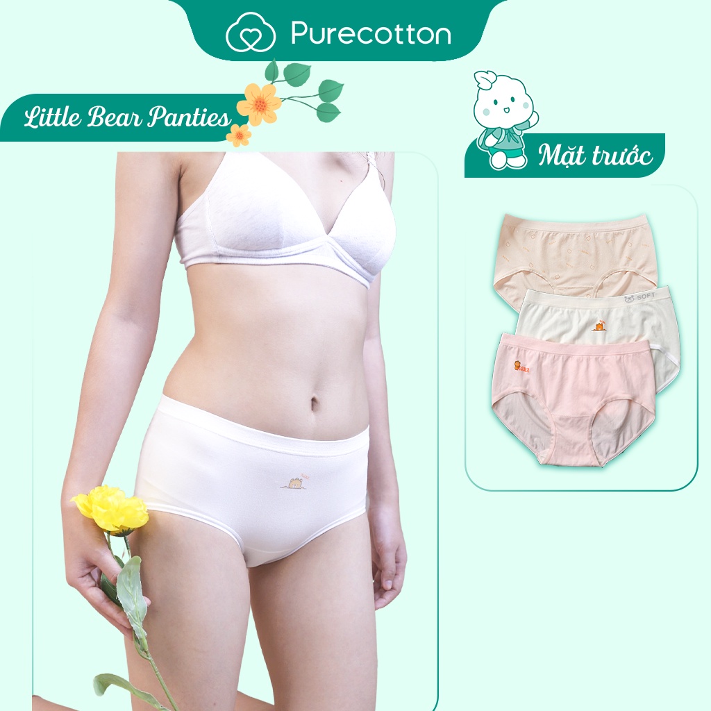 Ảnh Quần lót bé gái Purecotton chất liệu sợi sồi cao cấp dáng tam giác PC033 2