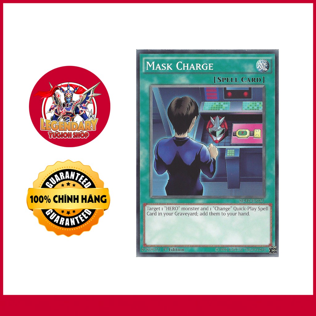 [Thẻ Bài Yugioh Chính Hãng] Mask Charge | Shopee Việt Nam