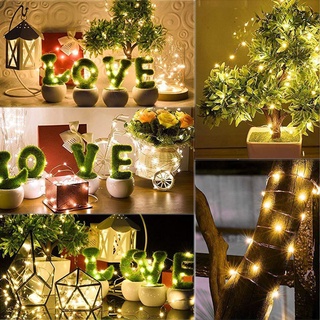 10M 100LED Dây Đèn Led Vòng Hoa Đèn Cổ Tích Giáng Sinh Ngày Lễ Cưới Trang Trí Chạy Bằng Pin Vòng Hoa Ngoài Trời Đèn Phòng Trang Trí